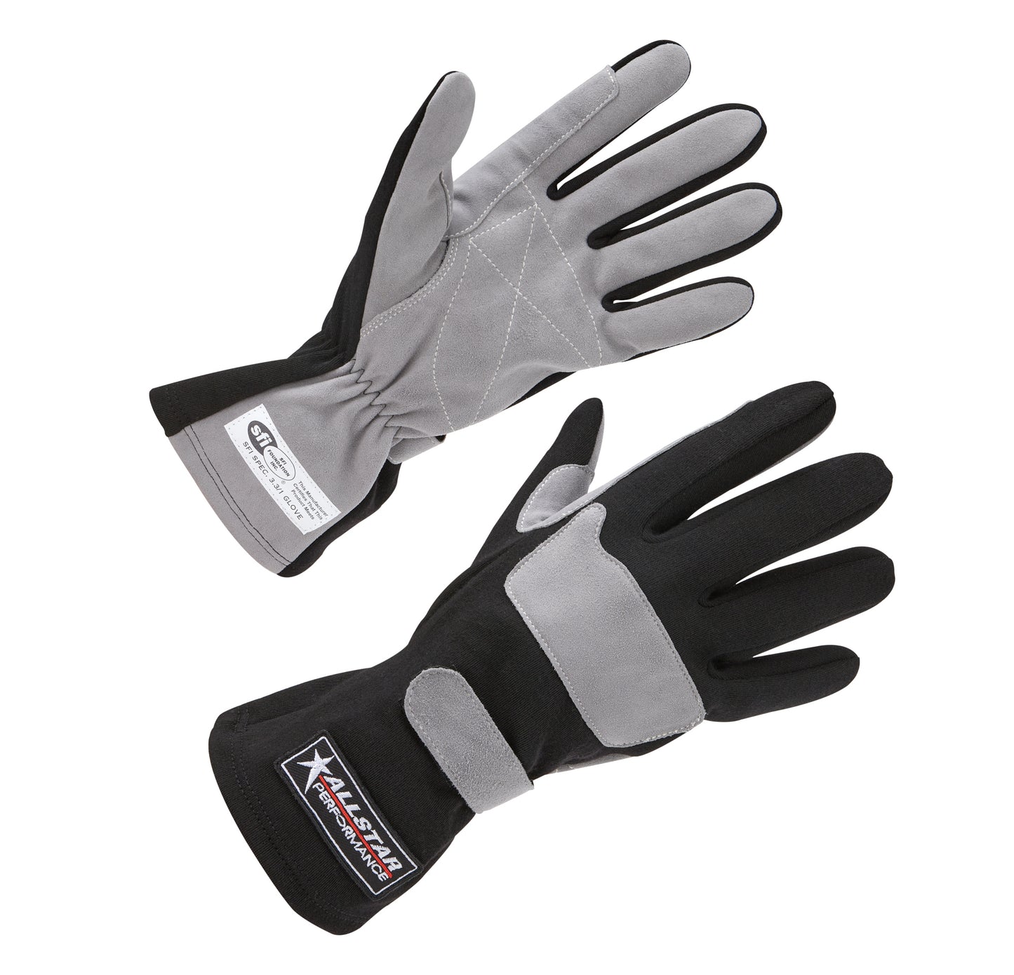 Racing Gloves SFI 3.3/1 S/L Black/Gray Large