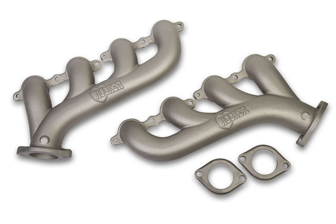 GM LS Cast Iron Exhaust Manifolds Ti- Finish