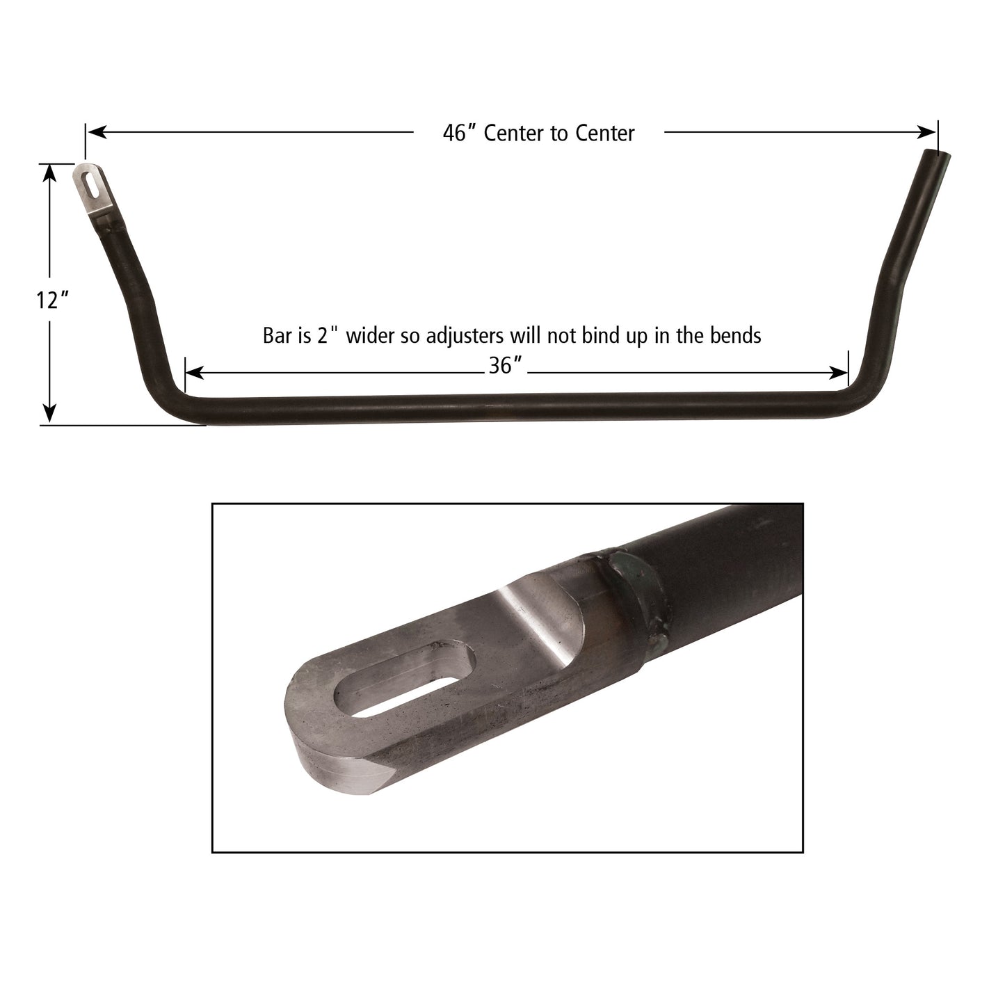 LHC - Universal Tubular Stabilizer Bar 1-1/8" - 1-5/8"