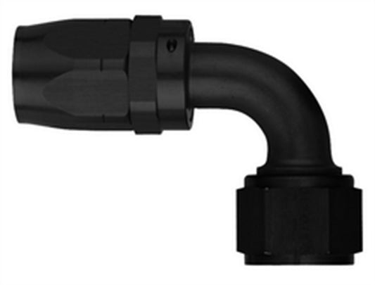 #10 90 Deg Hose End Black