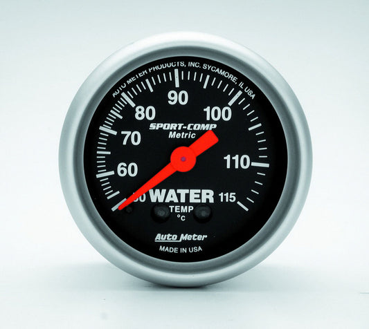 2-5/8 S/C Water Temp Gauge - Metric