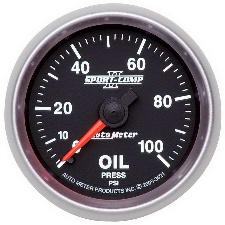 2-1/16in S/C II Oil Pressure Gauge 0-100psi