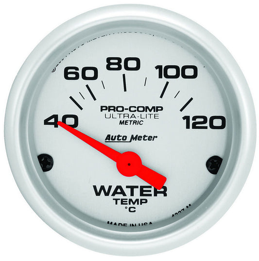 2-1/16 U/L Water Temp Gauge - Metric 40-120C