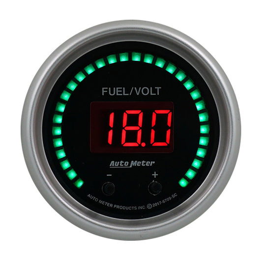 2-1/16 Fuel/Volt Gauge Elite Digital SC Series