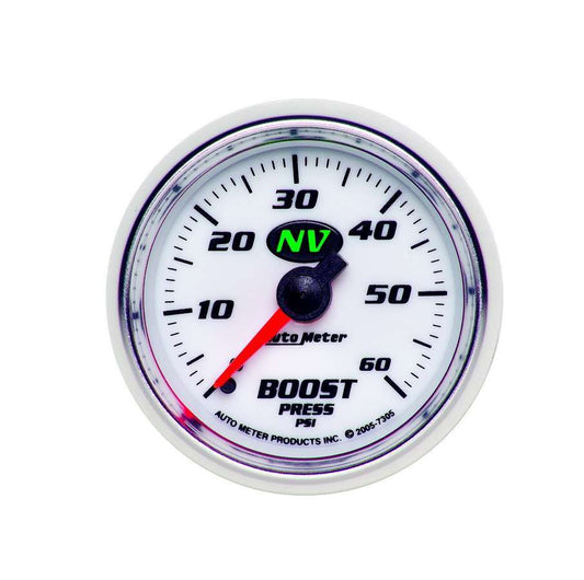 2-1/16in NV/S Boost Gauge 0-60psi