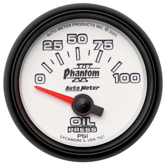 2-1/16in P/S II Oil Pressure Gauge 0-100psi