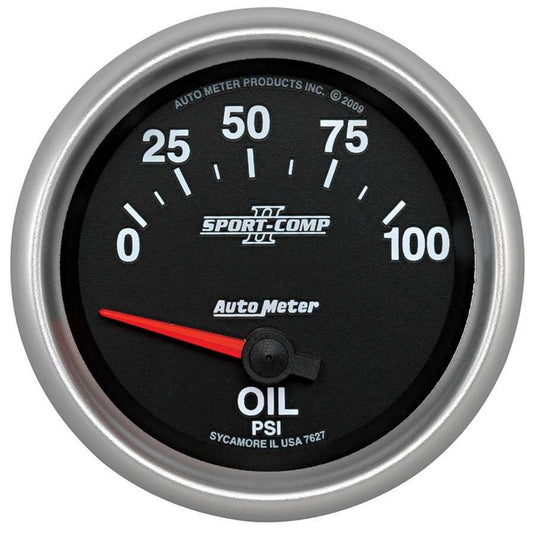 2-5/8 SC II Oil Press Gauge 100 PSI - Electric