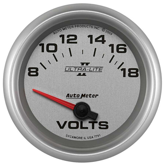 2-5/8 U/L II Voltmeter Gauge 8-18volts