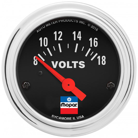 2-1/16 Voltmeter Gauge Mopar Logo Series