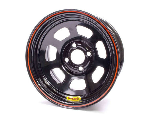 Wheel 14x7 D-Hole 4x4.25 in 3in BS Black