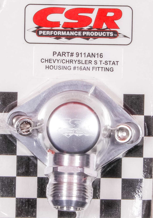 Chevy Swivel Thermostat Housing - Clear