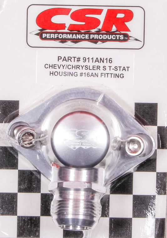 Chevy Swivel Thermostat Housing - Clear