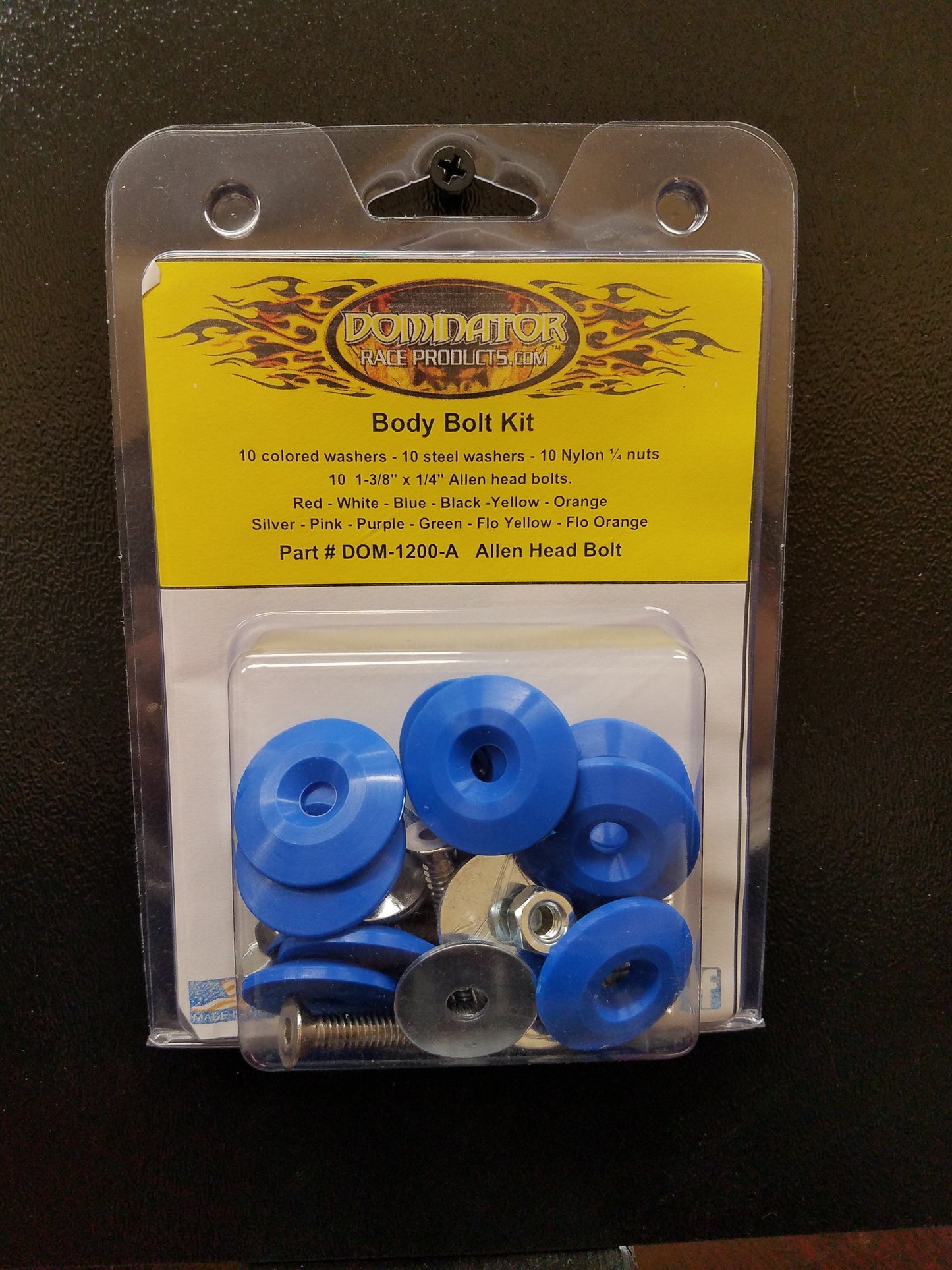 Body Bolt Kit Blue Allen Head