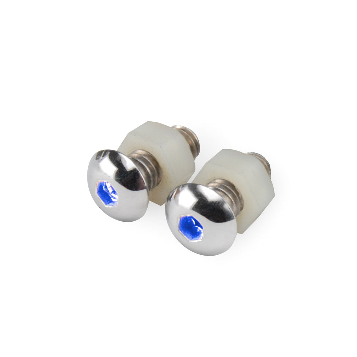 Lighted Button Head Bolt Pair Blue