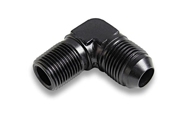 #6 Male to 1/2in NPT 90 Deg Ano-Tuff Adapter