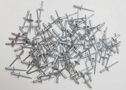 Large Head Rivet Silver 100pc 3/16in