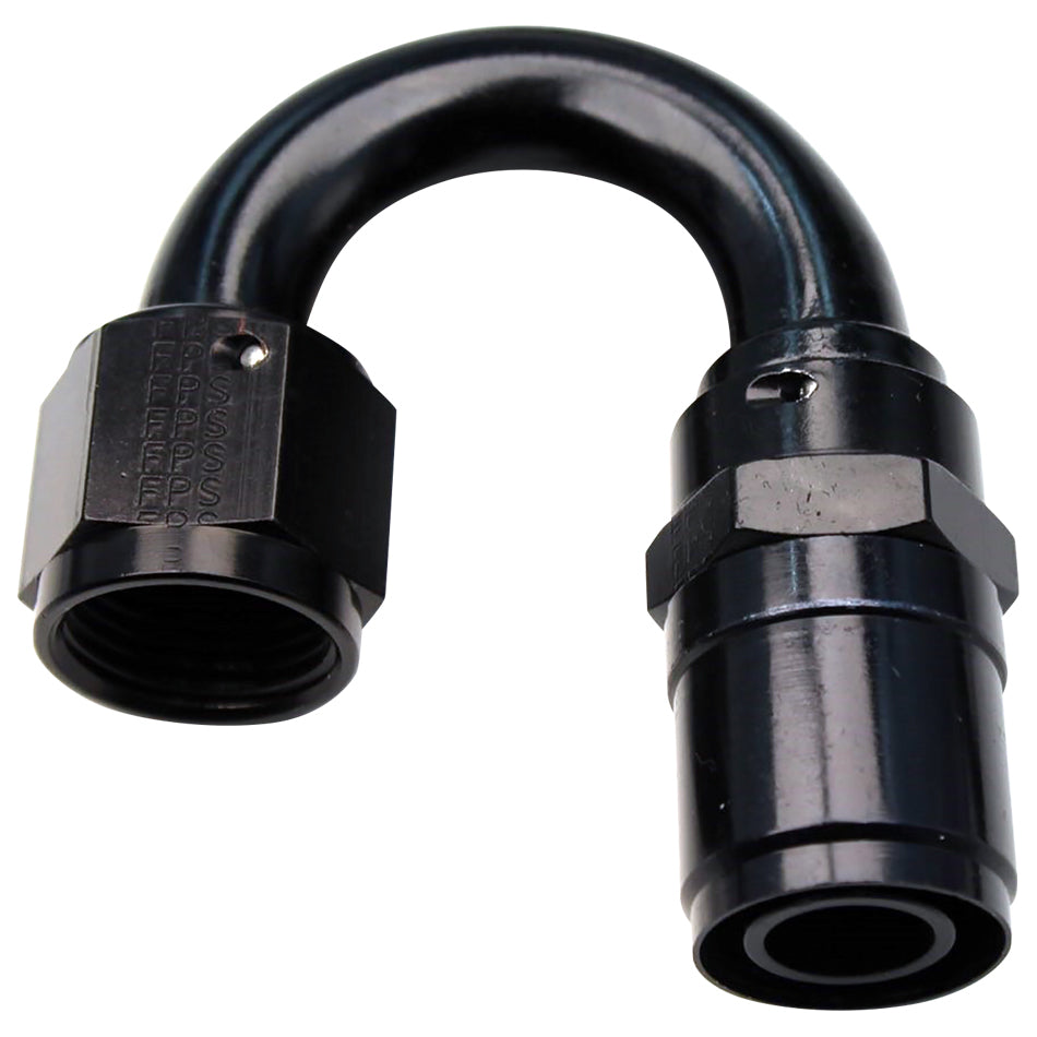 #6 Race-Rite Crimp-On Hose End 180-Degree