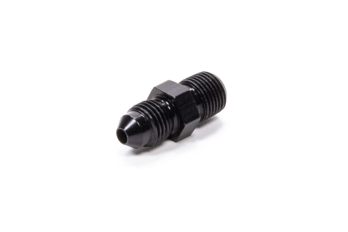 #4 x 1/16 MPT Straight Adapter Fitting Black