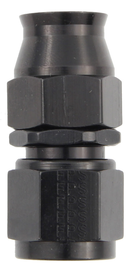 Hose Fitting #4 Straight PTFE Black