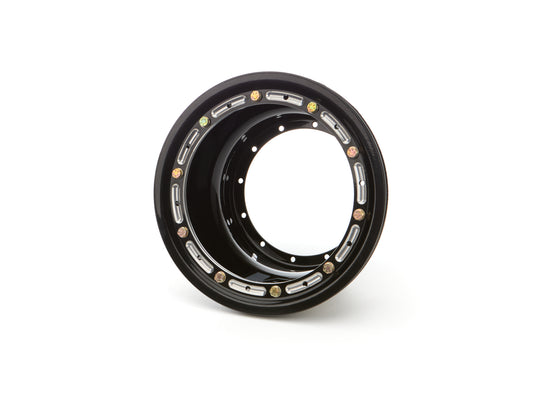 Wheel Half 12-Blt 10in x 6in w/Beadlock Black