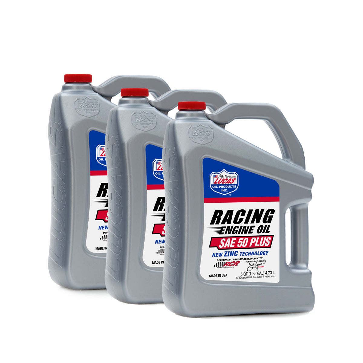 50 Plus Racing Motor Oil Case 3 x 5 Quart Bottles