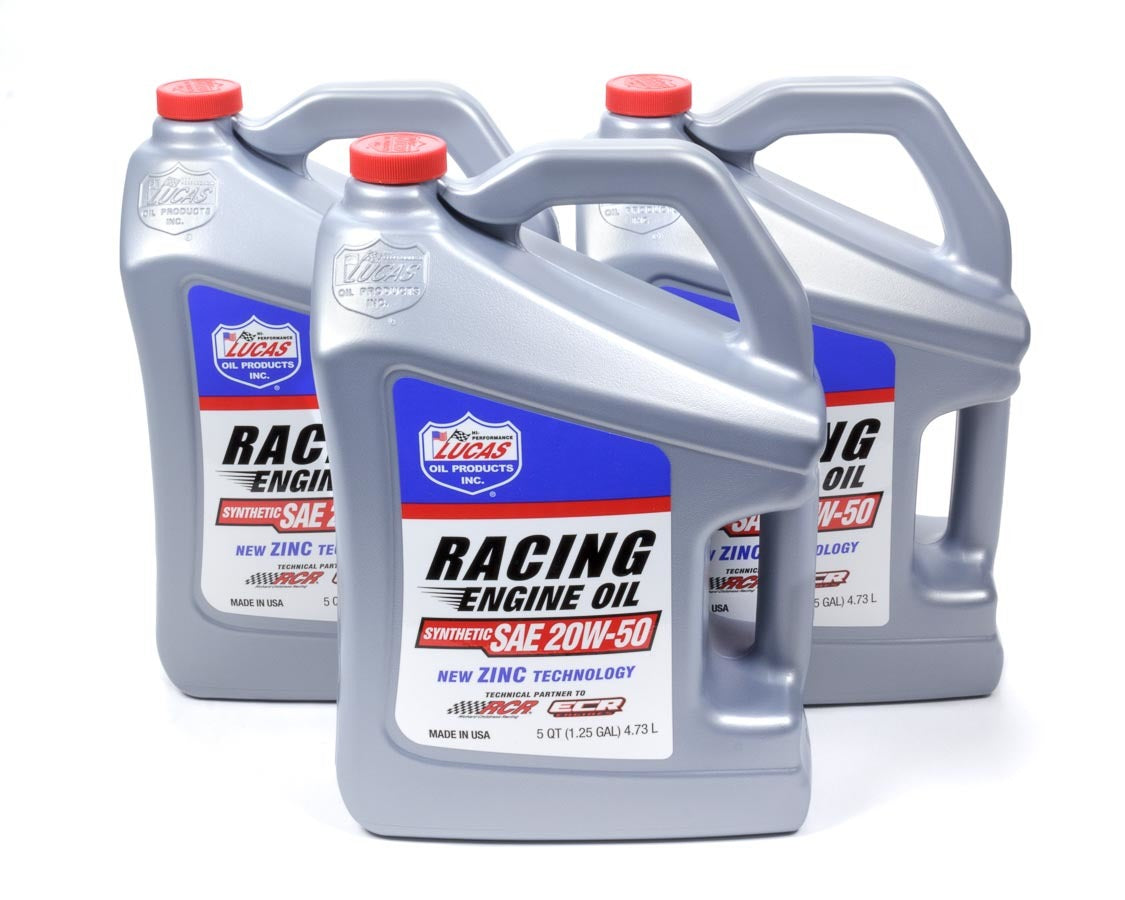 Synthetic Racing Oil 20w50 Case 3 x 5 Quart