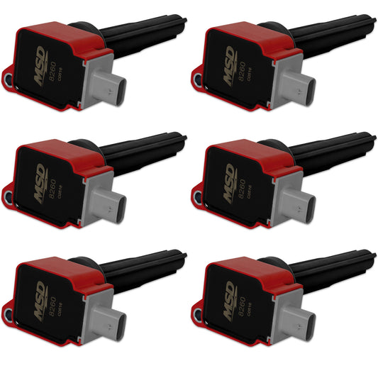 Coils 6pk Ford Eco-Boost 2.7 V6   Red