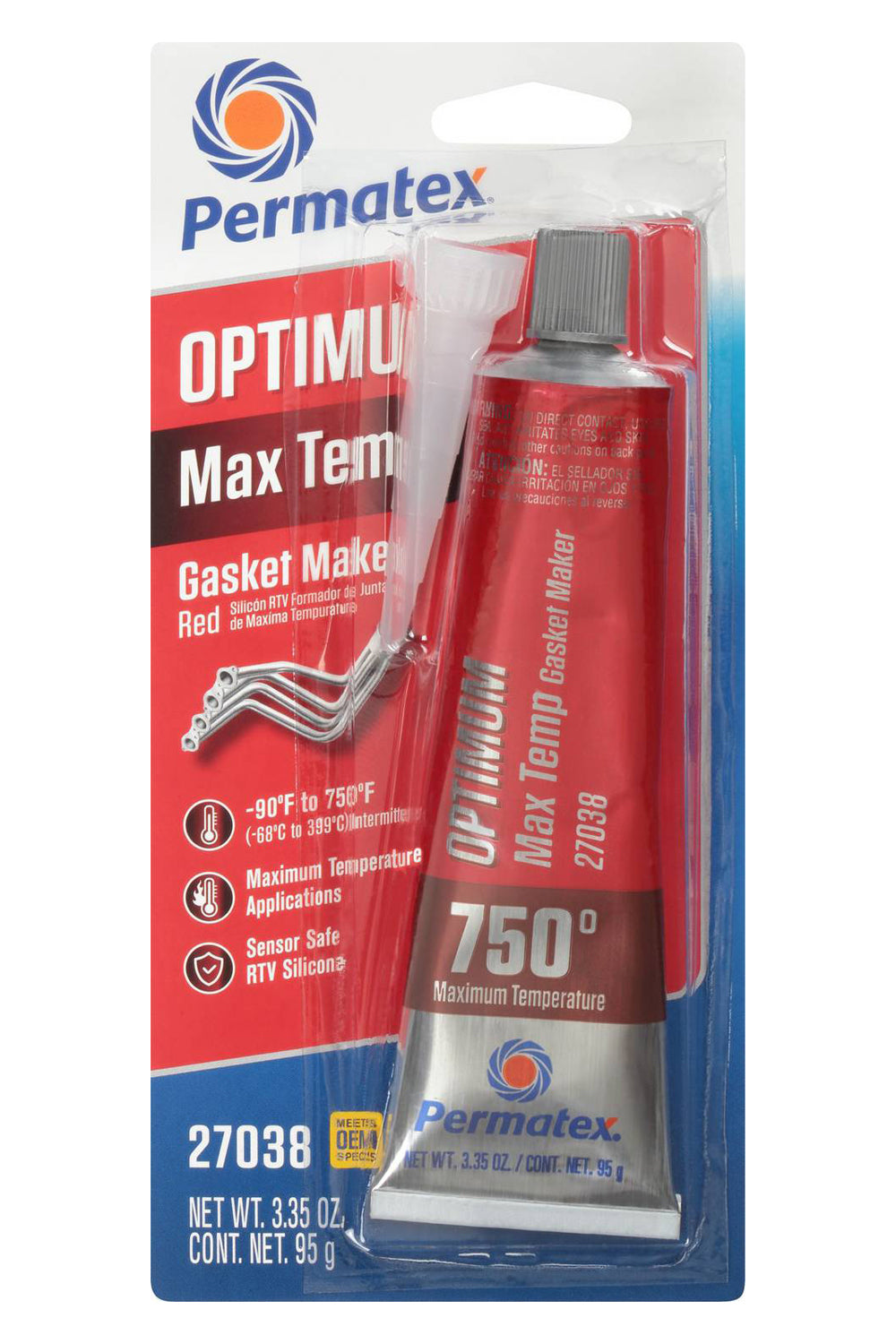 Optimum Red Max Temperature 3.35oz Tube