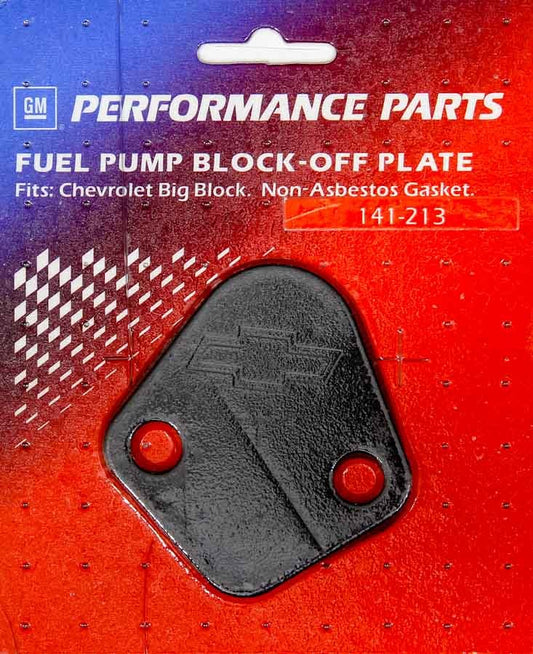 BBC Fuel Pump Block-Off Plate Black Crinkle