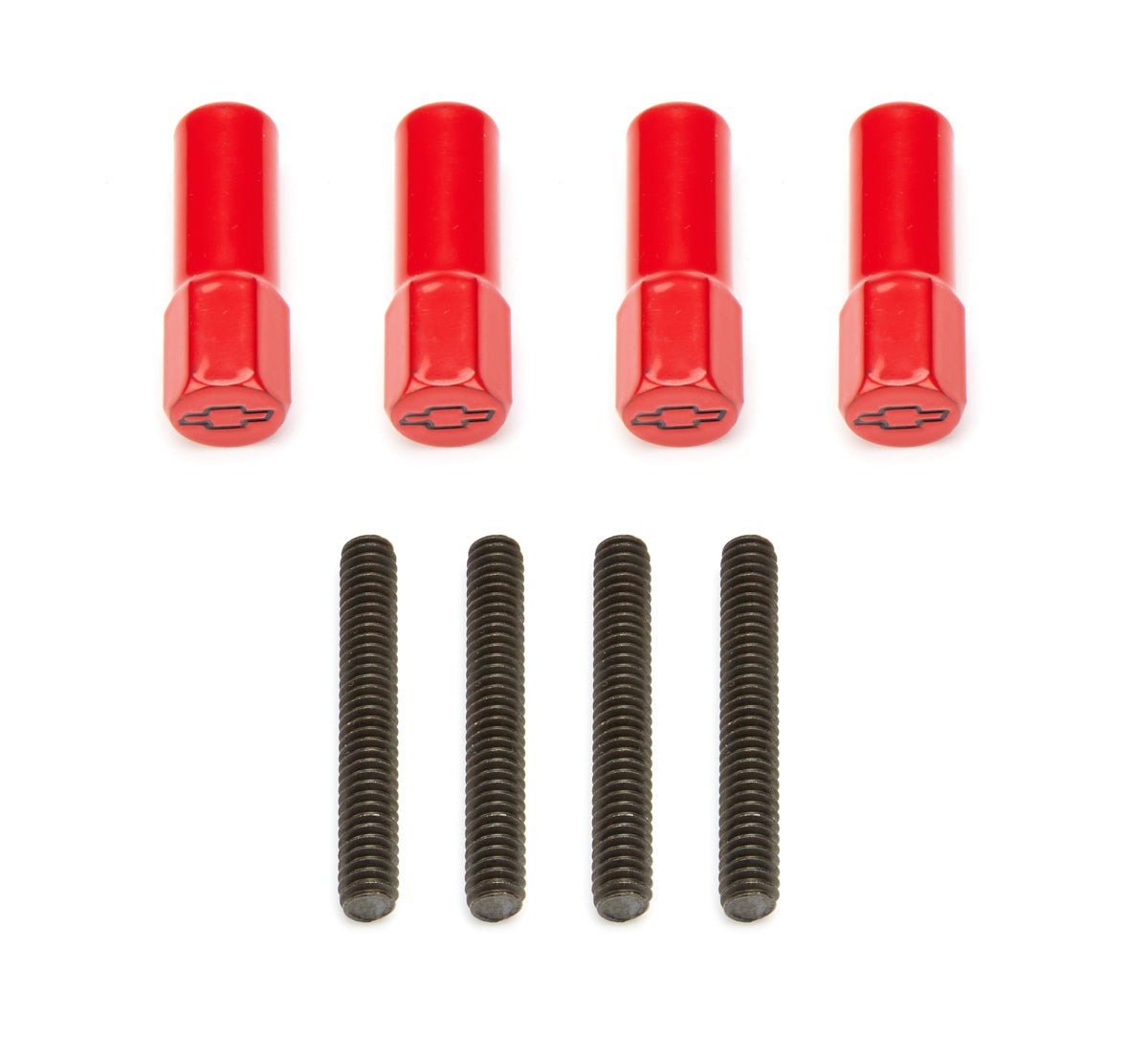 Mini Valve Cover Nuts Red Bowtie Emblem