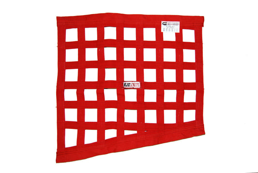 Red Angled Window Net