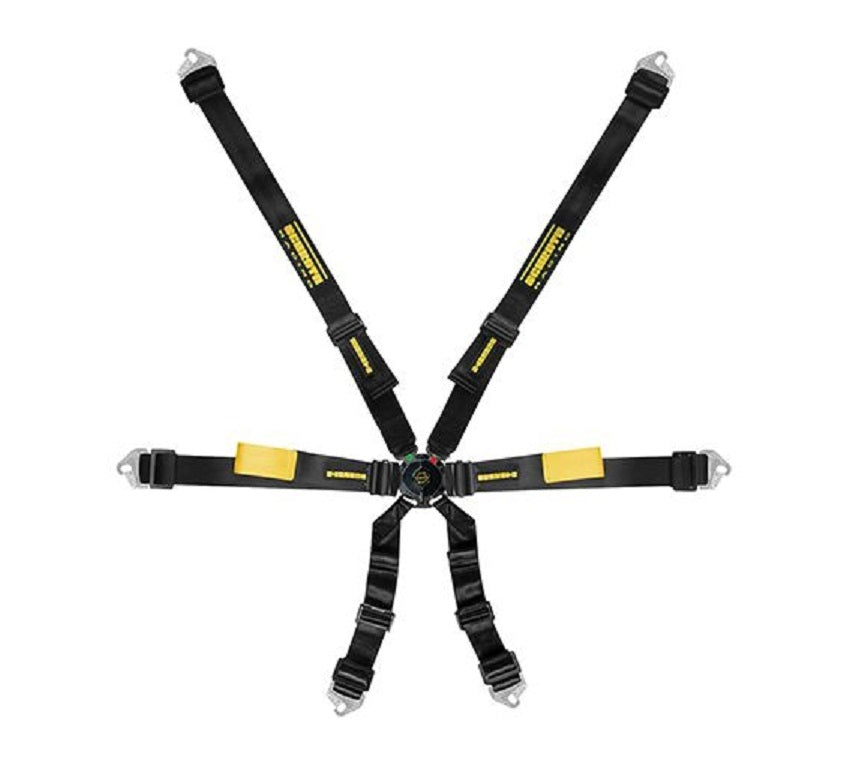 6pt Harness Enduro Black 2in Shoulder & Lap