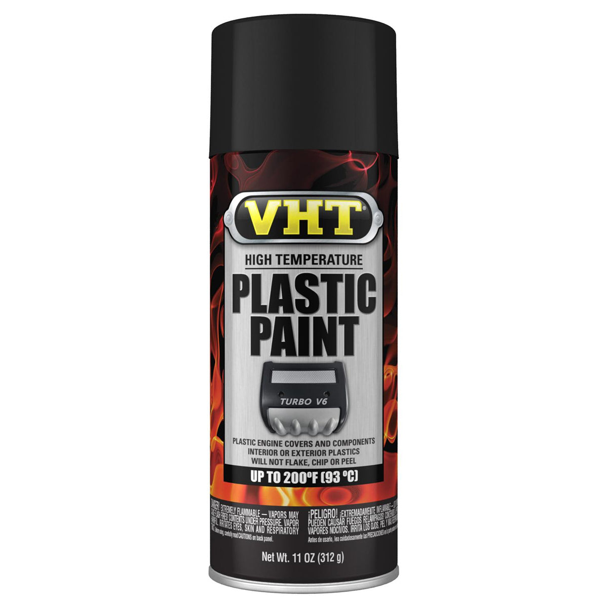 High Temperture Plastic Paint Matte Black 11oz.