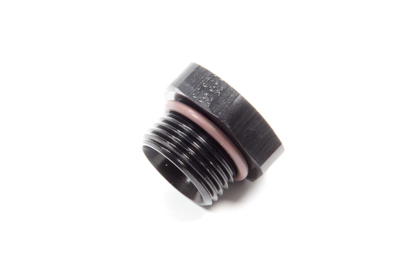 #12 Straight Thread Plug Black